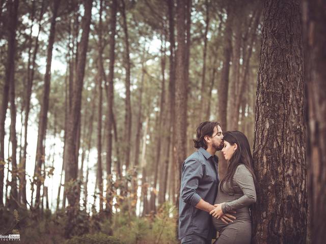 Grávidas de Flaviane e Douglas