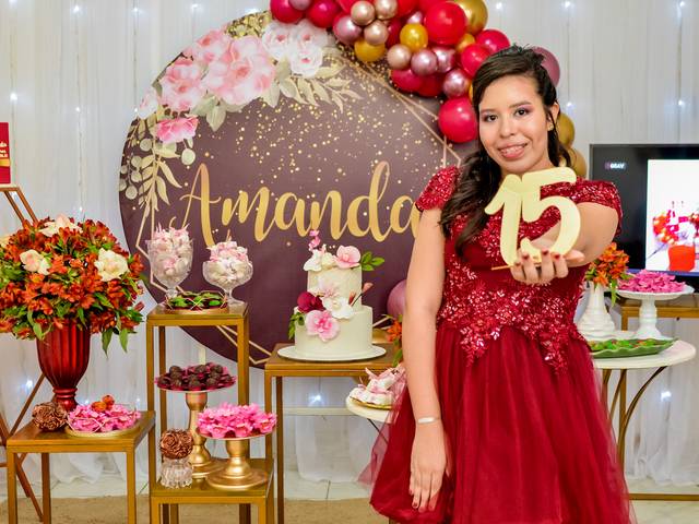 15 ANOS  de Aniversário Amanda 