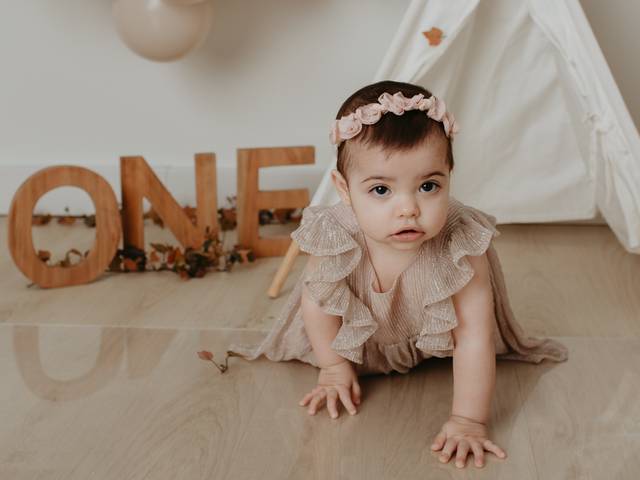 Meu primeiro ano de Smash the cake & Milk Bath - Alana
