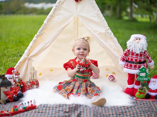 Natal de Emanuelly - Ensaio de Natal