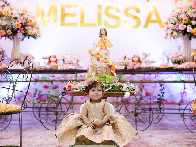 Aniversário infantil de Melissa, 1 ano