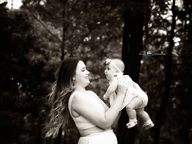 Acompanhamento infantil de Thais e Heloise, ensaio dia das mães 