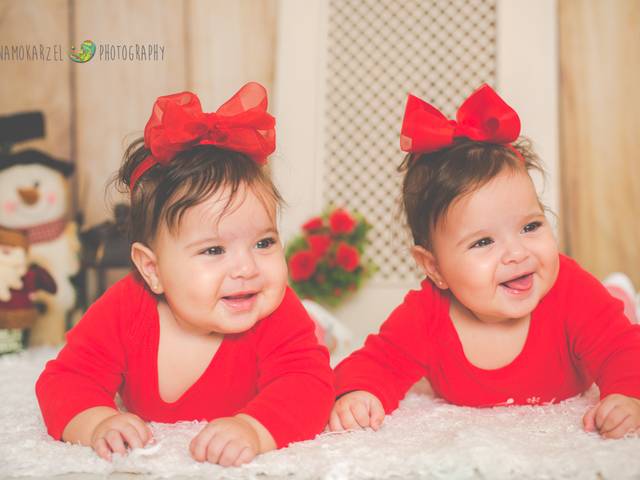 Infantil  de Mini Book de Natal da Julia e Bianca