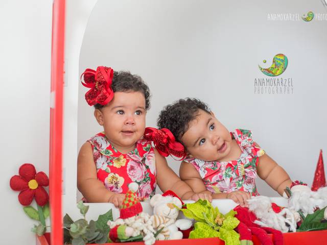 Infantil  de Mini book de Natal da Sofia e Valentina