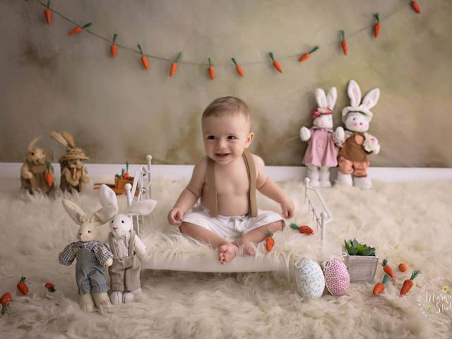 Bebê de Ensaio Bebê Leo - 6 meses Studio