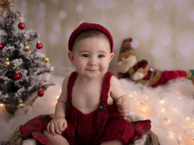 Bebê de Ensaio de Natal - Emanuel 6 meses