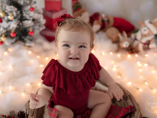 Bebê de Book Olivia - 8 meses Studio