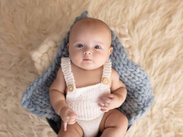 Bebê de Ensaio Enrico - 3 meses Studio