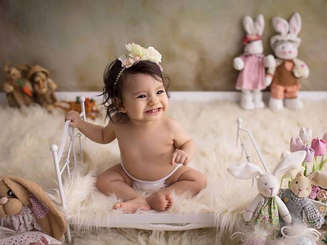 Bebê de Ensaio Clarice - 7 meses