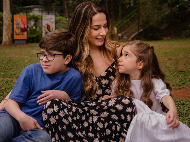Fotografia de família de Plyscila e família