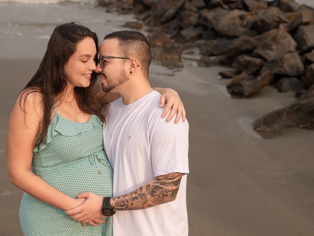 Gestante de A Espera de Miguel: O Sonho de Daniele e Renan