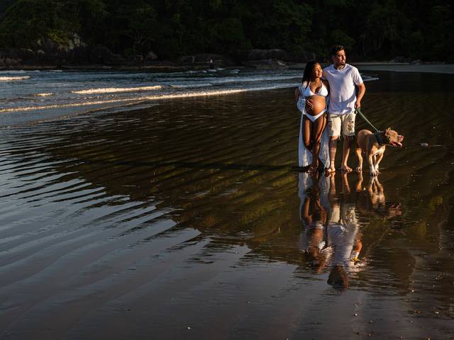 Gestante de Ensaio de gestante - Peruíbe-SP - Kimberlly e Rodrigo