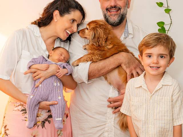 Fotografia de família de Ensaio lifestyle de recém-nascido - Mariana - São Paulo/SP
