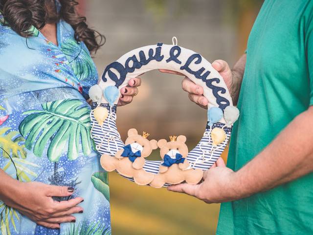 Ensaio Gestante de À doce espera dos príncipes Davi & Lucca