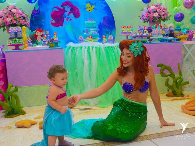 Festa Infantil de Festa Infantil de 1 Ano da Beatriz da Pequena Sereia