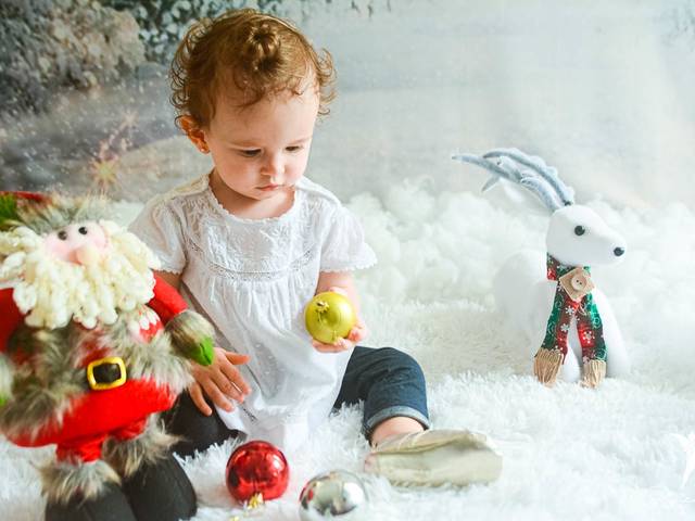 Infantil de Experiência de Natal #1 - O Primeiro Natal da Lena - Ensaio de Natal na Barra da Tijuca 