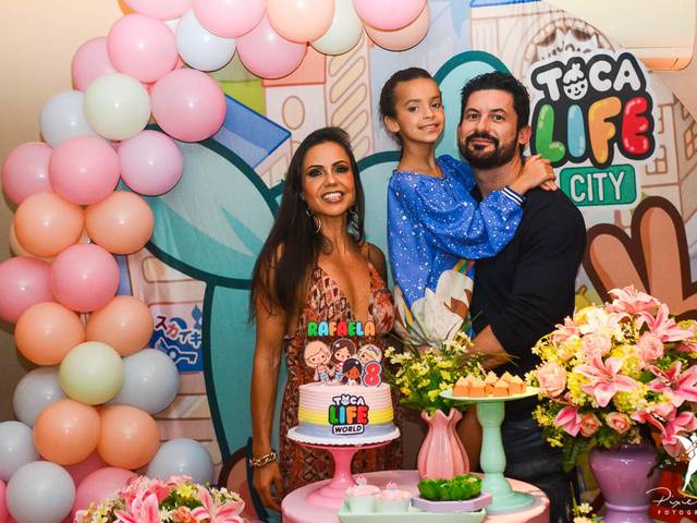 Festa Infantil de Festa Em Casa - Toca Life World - Pedra de Itauna - Rafaela Faz 8 Anos na Barra da Tijuca