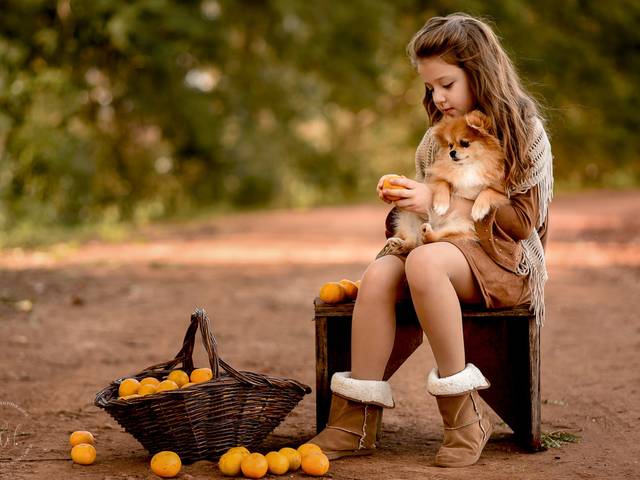 Crianças de Manú e seus bichinhos!