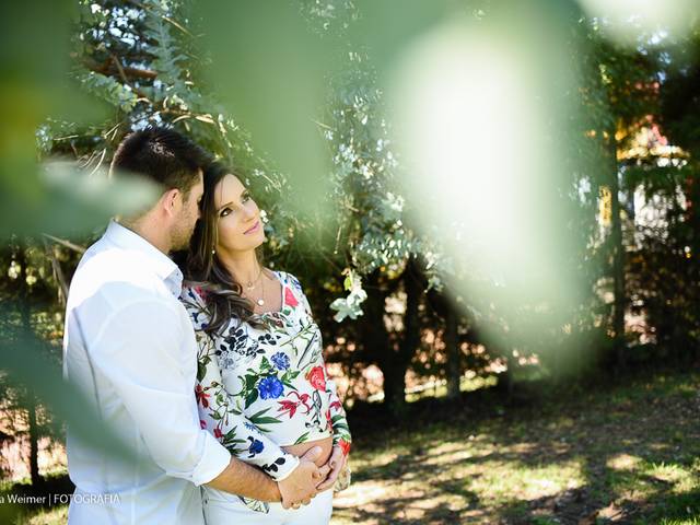 Gestantes de Fernanda, Fábio e Maria Gabriela