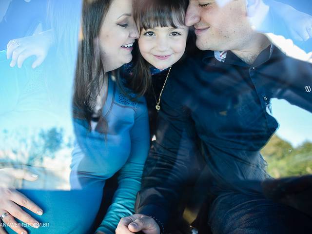 Gestantes de Michele, Frantiesco e Natália esperando Frederico
