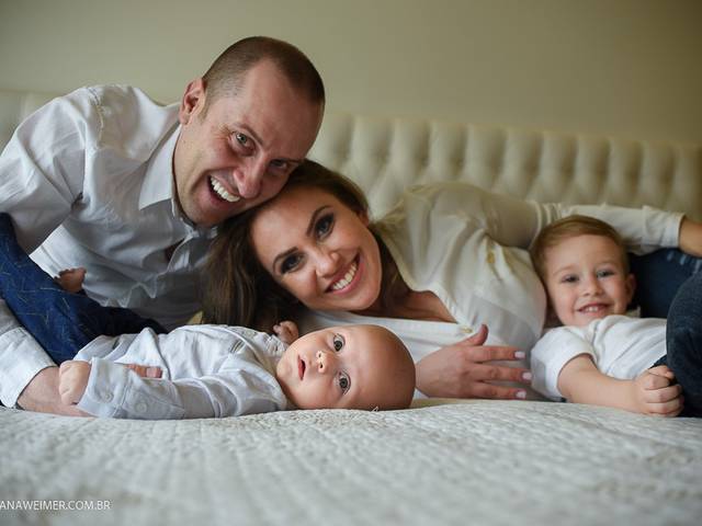 Famílias de Rafael, Miguel, Cris e Rui