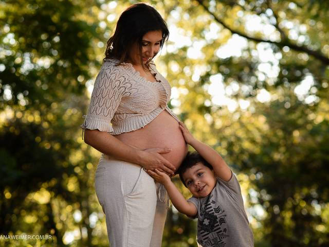 Gestantes de Cheila, Jackson e Arthur esperando Victor