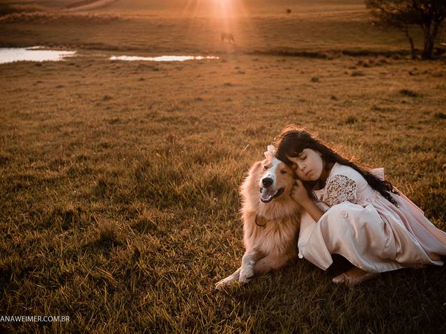 Crianças de Bibiana, 5anos e seu amigo Paraíso