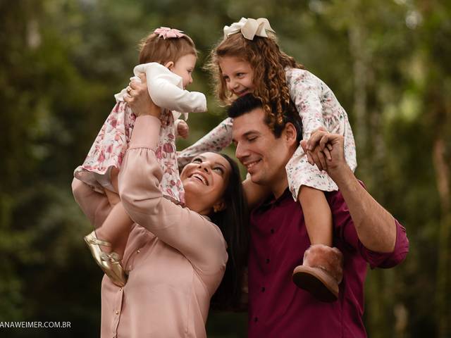 Famílias de Elisa, Ceci, Dai e Felipe