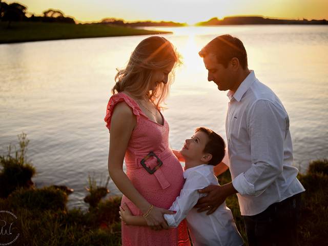 Gestantes de  Aline, Felipe, Fabiano esperando Gabrielli
