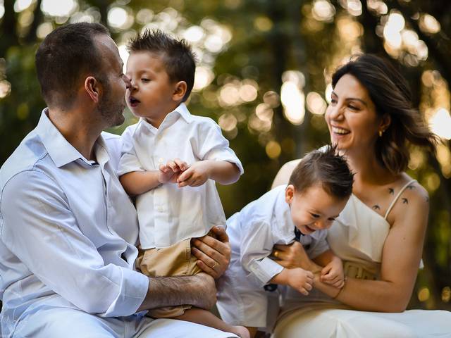 Famílias de  Jú, Sérgio, Jonas e Joaquim