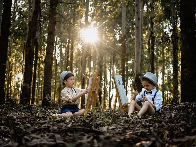 Famílias de Cris, Gabriel, Dani e Pedro