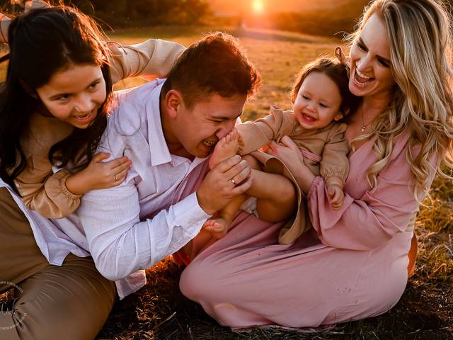 Famílias de Jo, Manu, Clara e Bi
