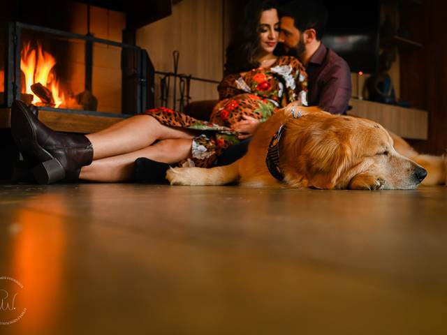 Gestantes de Dani e Edivan, Bartolomeu, Portaluppi, Phoebe e Amora esperando Lorena