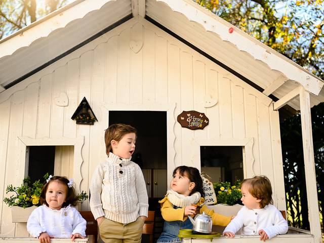 Crianças de Antônia, Ceci, Theo e Maitê, priminhos maravilhosos