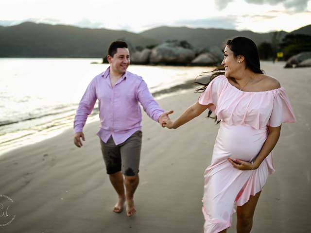 Gestantes de Carla e Eduardo esperando Anna Lúcia