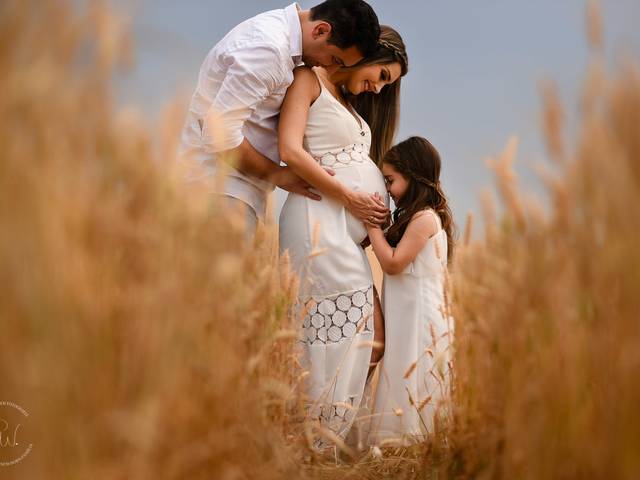 Gestantes de Cibele, Vini, Liah e Clara esperando Lena