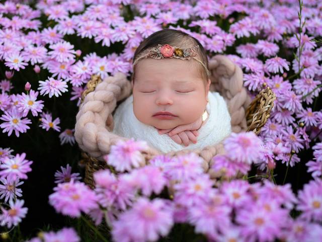 Newborn de Luna, nossa primavera!