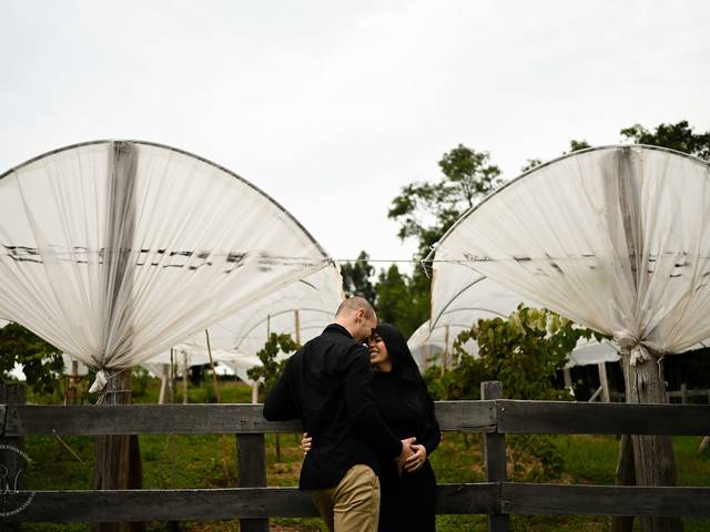 Gestantes de Luana e Diego esperando José Pedro