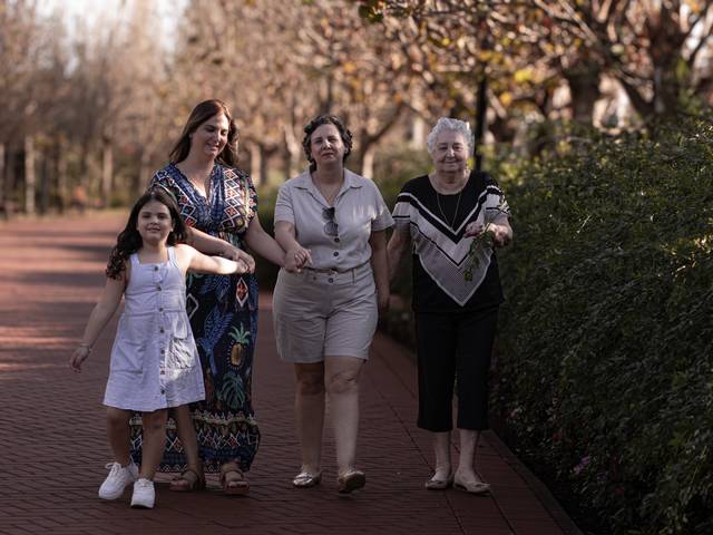 Ensaio de familia de As quatro gerações