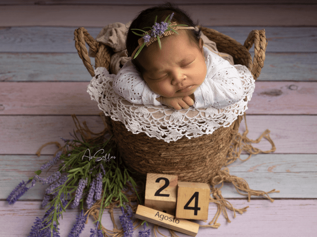newborn de Ensaio newborn em domicílio-Pérola
