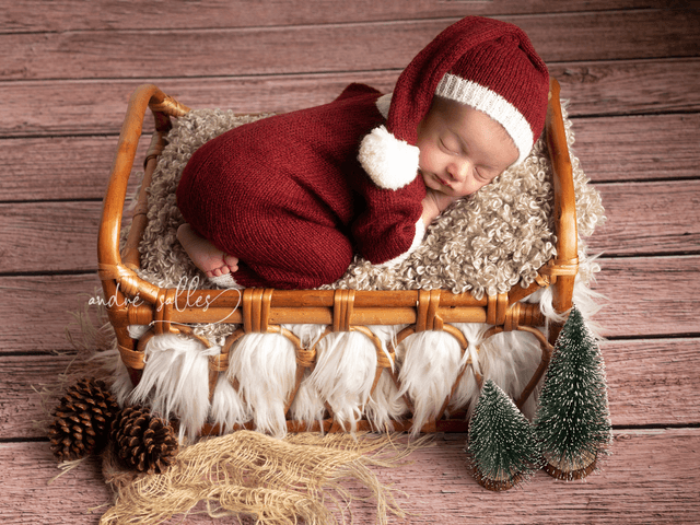 newborn de Ensaio newborn de Natal do Henrique