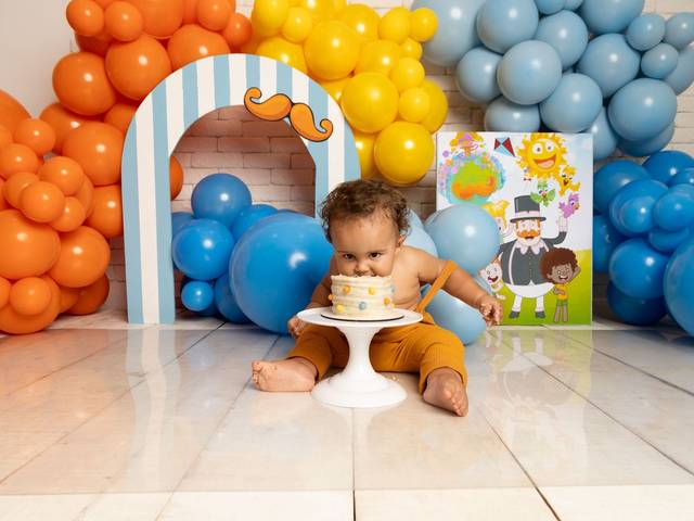 Smash the cake de 1 aninho do Zyan