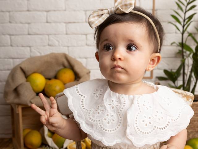 Infantil de Sessão de frutas da Marina