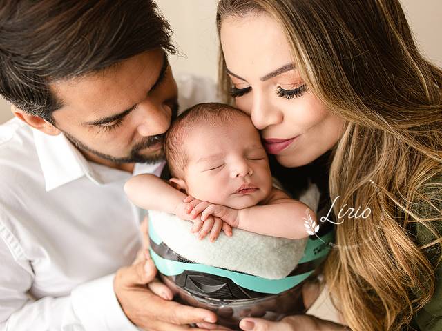 Newborn de Recém-nascido e família
