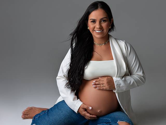 Gestante de Pollyana e Márcio