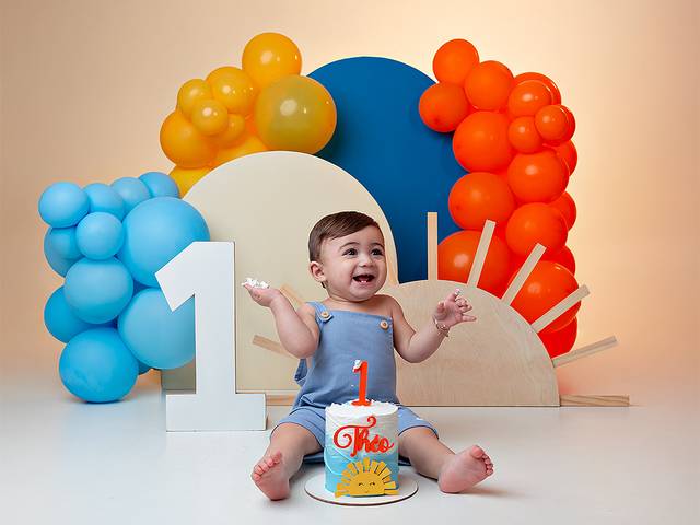 Smash The Cake de 12 meses de Theo
