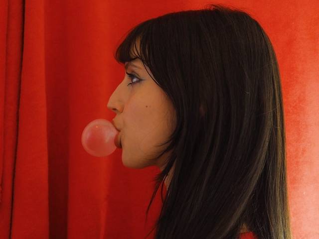 Portrait of red in cinema