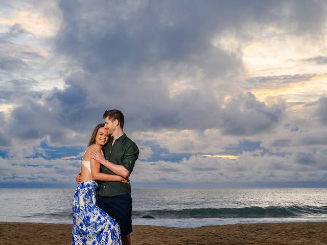 Ensaio Casal - Pré-wedding de Ensaio Romântico ao Amanhecer: Andreia e Philipp em Balneário Camboriú