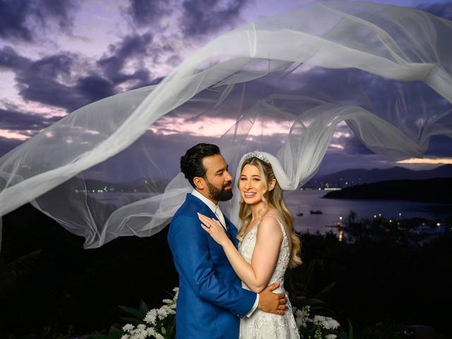 Casamento de Casamento no Sunset Porto Belo com vista para o mar em Santa Catarina
