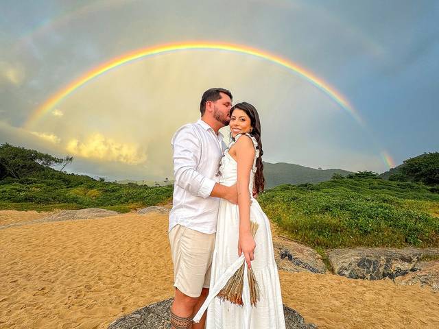 Ensaio Casal - Pré-wedding de Ensaio pré-wedding ao amanhecer na praia
